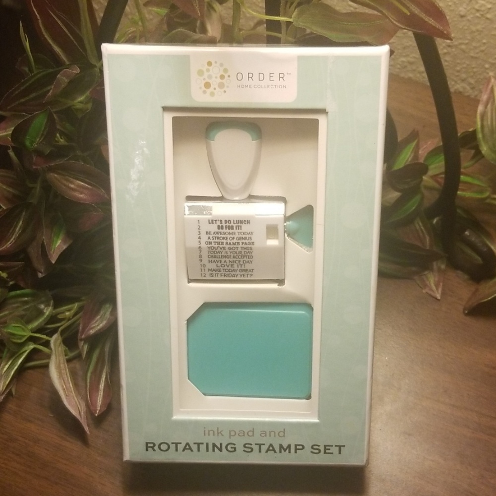 ORDER home collection  ink pad rotating stamp se